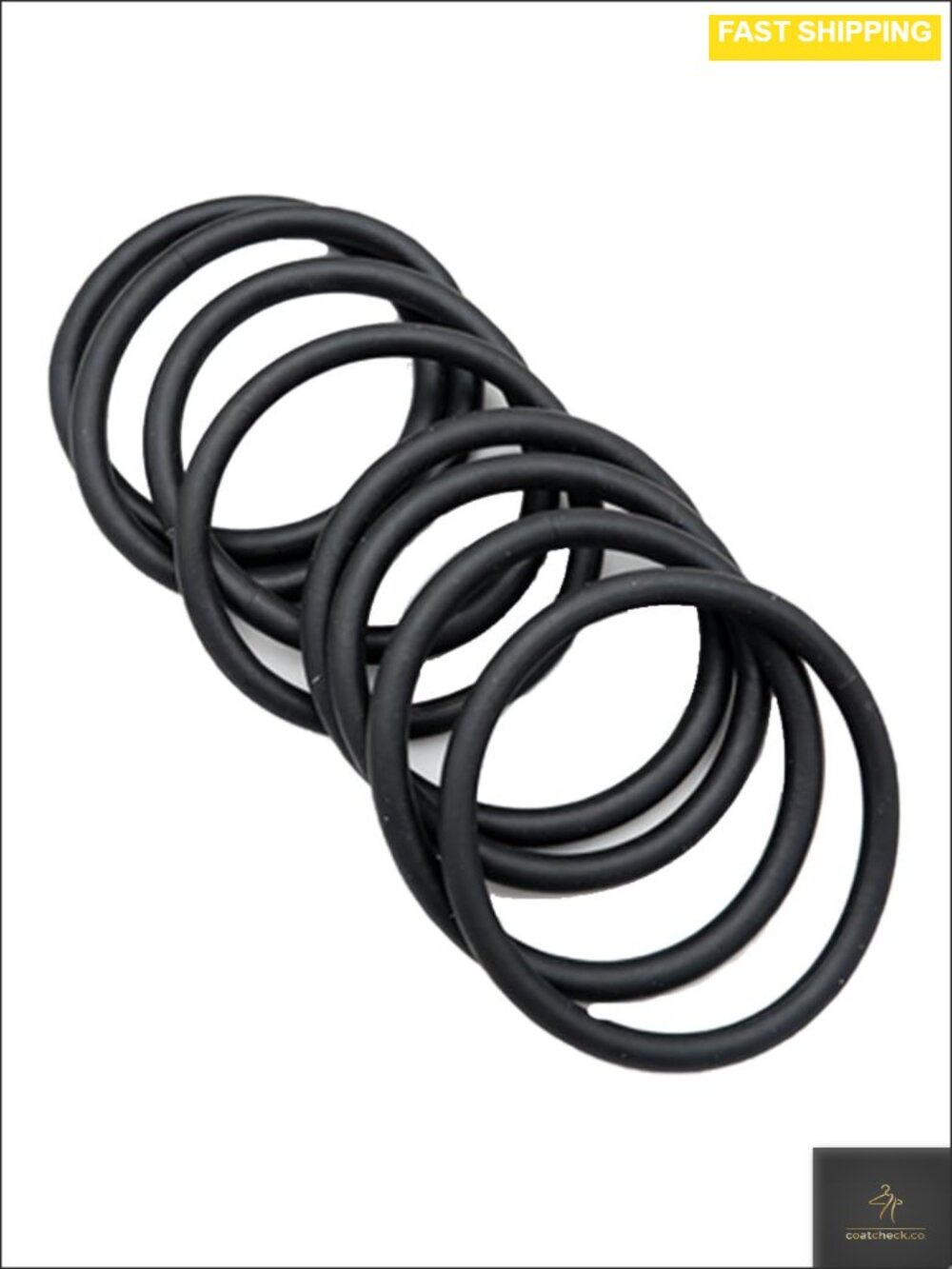 Set of 8 Stackable Rubber Bangle Bracelets Matte Finish Lightweight